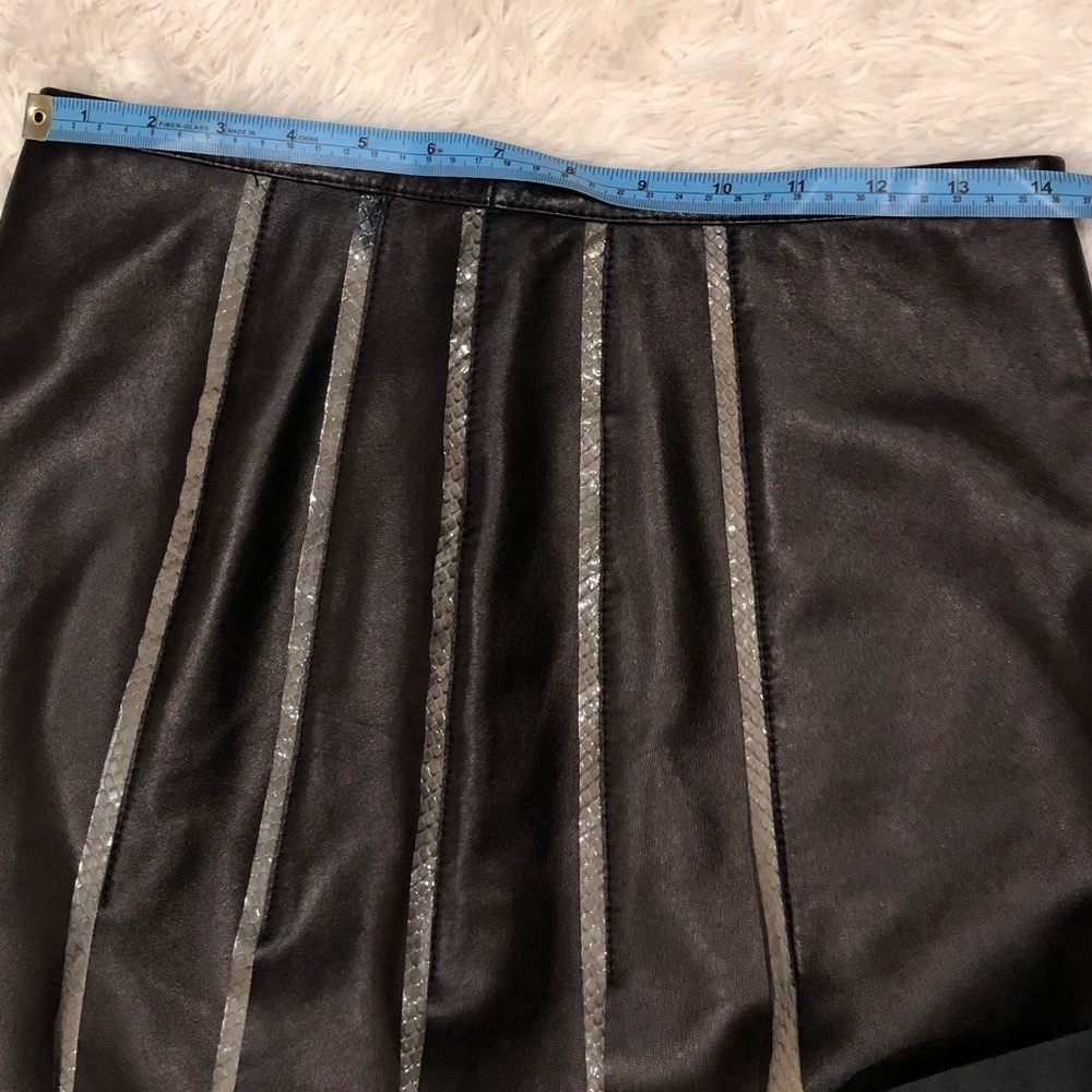 Monika Chiang black snake skin panel skirt - Picture 2 of 8